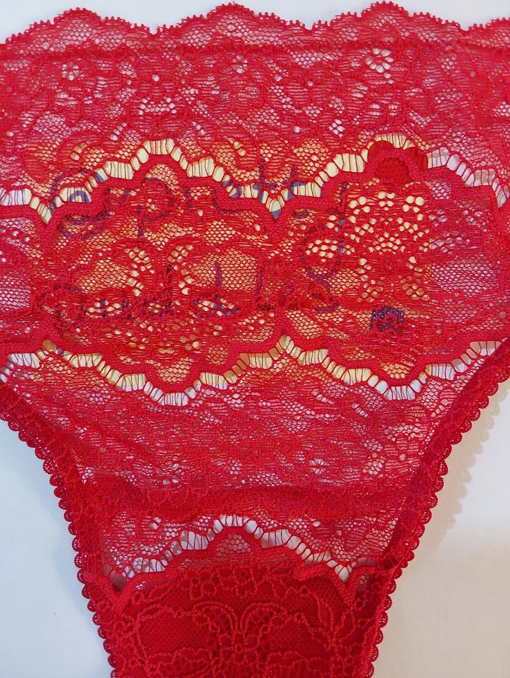 β€οΈ XXL VS Dream Angels Satin Bow & Lace Thong Panty β€οΈ - Picture 4 of 14